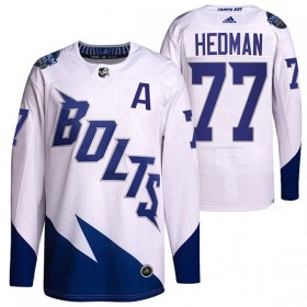 Tampa Bay Lightning Victor Hedman 77 Adidas 2022 Stadium Series Authentic Shirt - Mannen